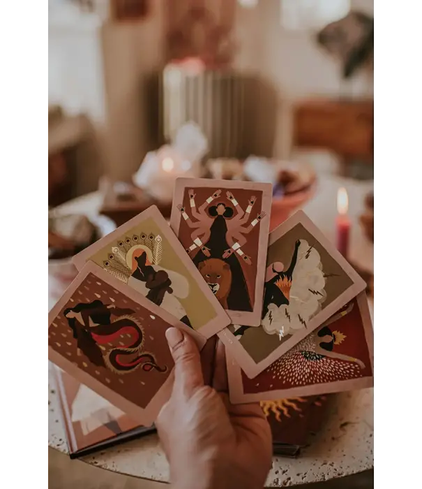 Golden goddess book & cards