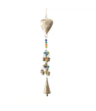 Belkoord iron bells hart (5stuks)