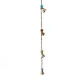 Belkoord Clawbell met glaskralen 17mm (5 stuks)