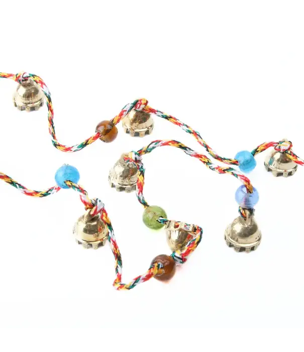 Belkoord Clawbell met glaskralen 17mm (5 stuks)
