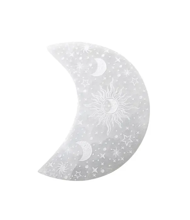 Seleniet schijf maan 10cm