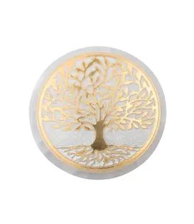 Seleniet oplaad schijf levensboom goud 10cm