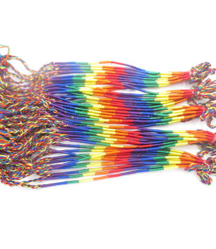 Geluksarmband regenboog 50st
