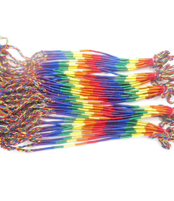Geluksarmband regenboog 50st