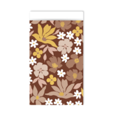 Cadeauzakjes Mokka flowers 12x19cm