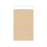 Cadeauzakje Lots of love gold 7x13cm