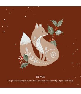 Vierkante Eco kerstkaart CH26001 (20 stuks)