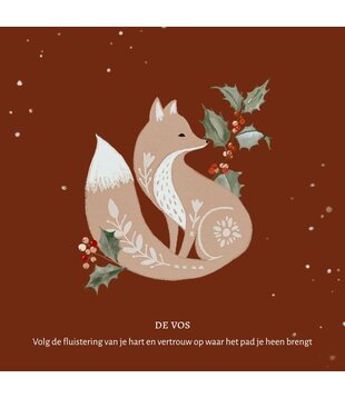 Vierkante Eco kerstkaart CH26001 (10 stuks)