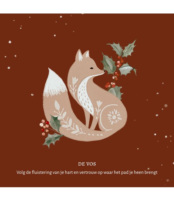 Vierkante Eco kerstkaart CH26001 (20 stuks)