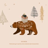 Vierkante Eco kerstkaart CH26004 (10 stuks)