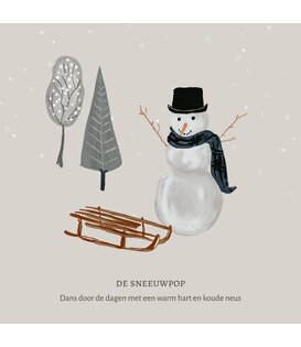 Vierkante Eco kerstkaart CH26006 (20 stuks)