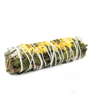 Witte salie smudge stick zonnebloem  (5 stuks)