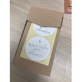 Cadeausticker Ananda Warm Wishes rol 500 stickers