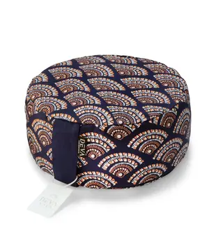 Meditatiekussen bio katoen - Blue Wave