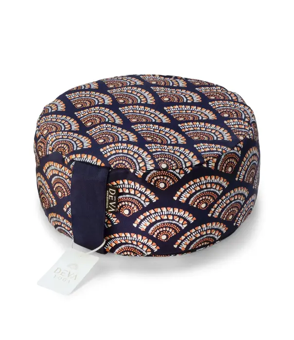 Deva Yoga Meditatiekussen bio katoen - Blue Wave