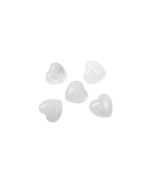 Bergkristal hartje 15mm (10 stuks)