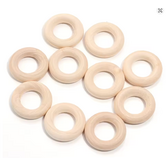 Houten ring 25mm - 20 stuks
