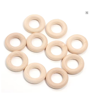 Houten ring 25mm (S) - 20 stuks