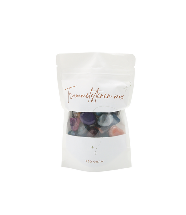 Trommelstenen mix S 250 gram
