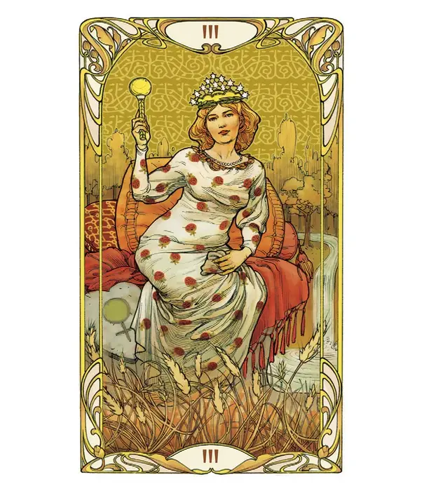 Golden Art Nouveau Tarot Mini