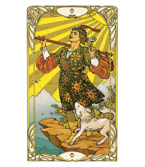 Golden Art Nouveau Tarot Mini