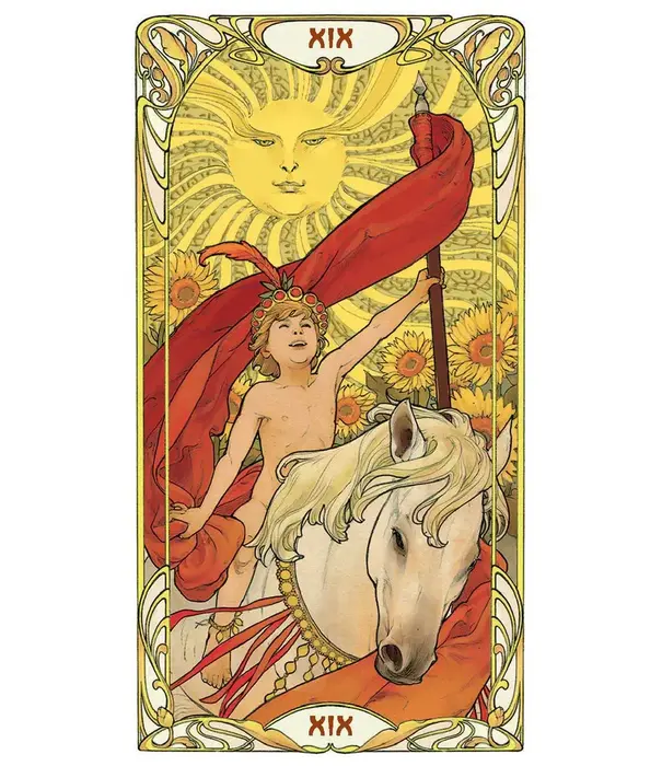 Golden Art Nouveau Tarot - Grand Trumps