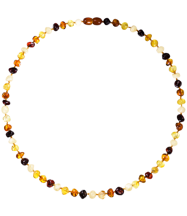 Ketting Barnsteen adult 45cm - Baroque Multi (5 stuks)