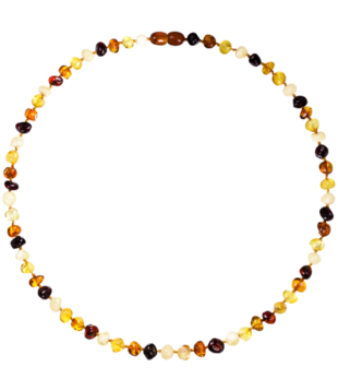 Ketting Barnsteen adult 45cm - Baroque Multi (5 stuks)