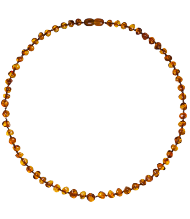 Ketting Barnsteen adult 45cm - Baroque Cognac (5 stuks)