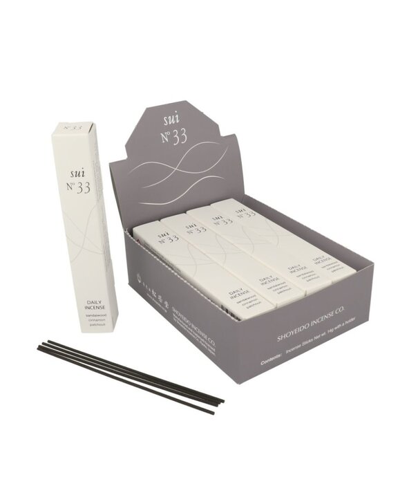 Shoyeido Daily Incense Sui No.33 – Sandalwood, Cinnamon & Patchouli