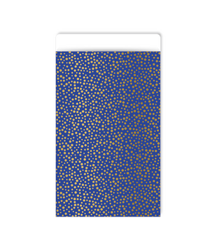 Kadozakje 7x13cm Luxury dots blue 250st