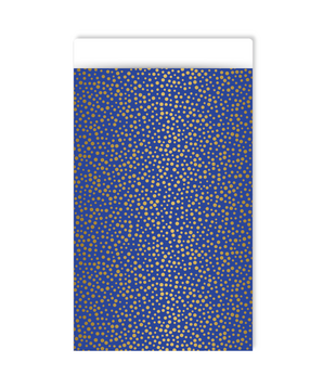 Kadozakje 12x19cm Luxury dots blue 250st