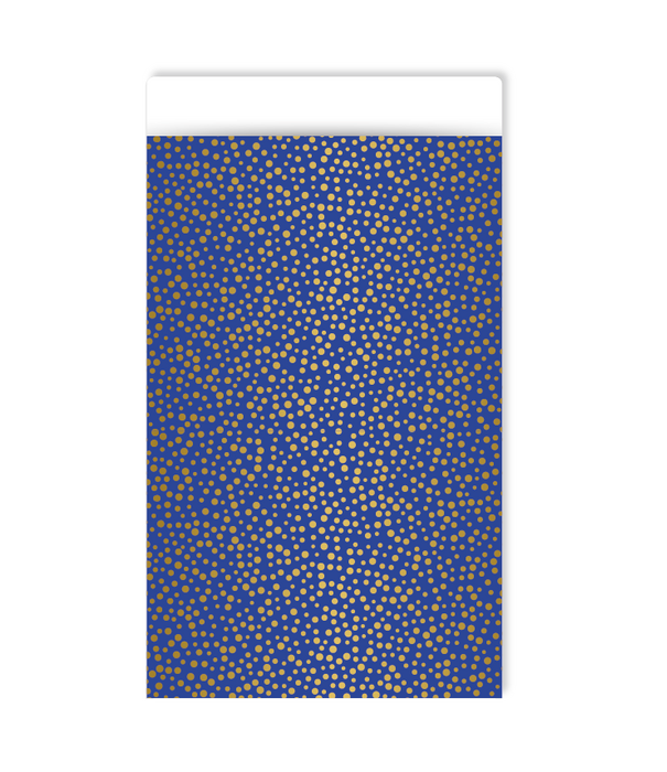 Kadozakje 12x19cm Luxury dots blue 250st