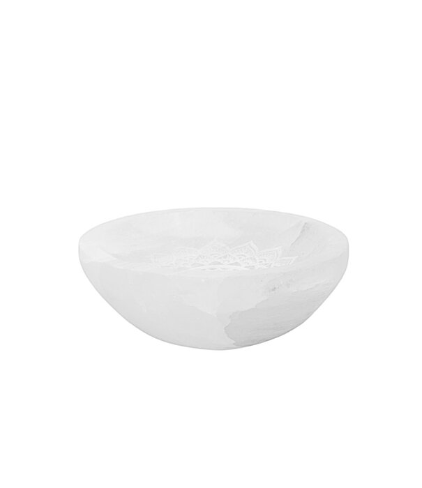 Seleniet schaal Mandala 10 cm