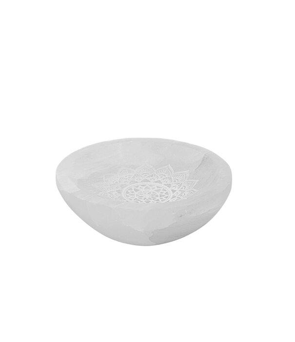 Seleniet schaal Mandala 10 cm