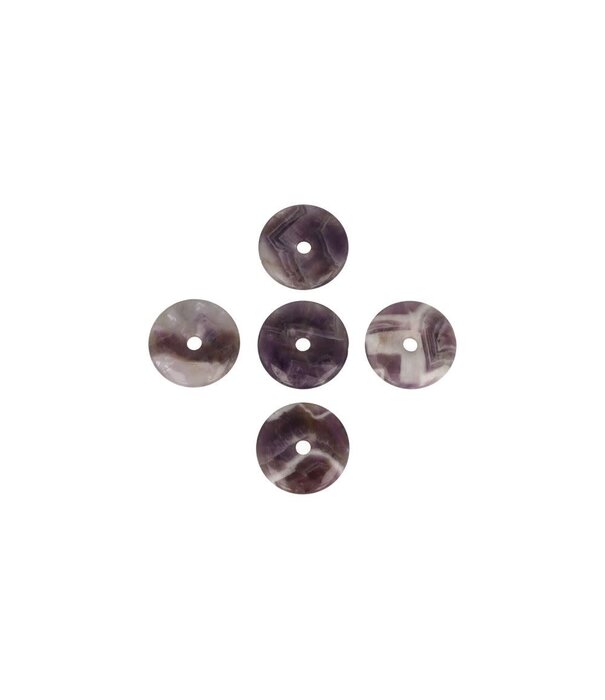Amethist Donut  Hanger  3cm (5 stuks)