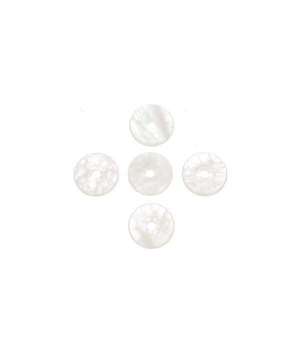 Bergkristal Donut  Hanger  3cm (5 stuks)