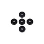 Goudsteen blauw Donut  Hanger  3cm (5 stuks)