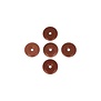 Goudsteen rood Donut  Hanger  3cm (5 stuks)