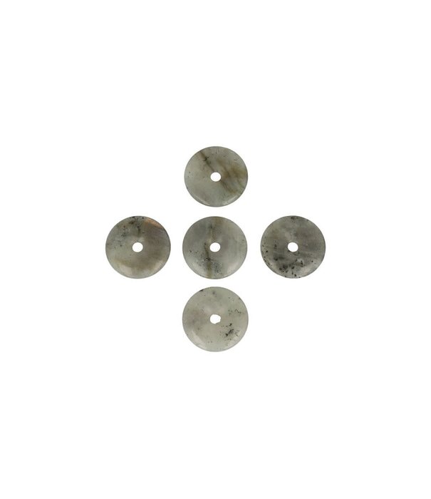 Labradoriet Donut  Hanger  3cm (5 stuks)