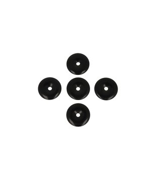 Obsidiaan Donut  Hanger  3cm (5 stuks)