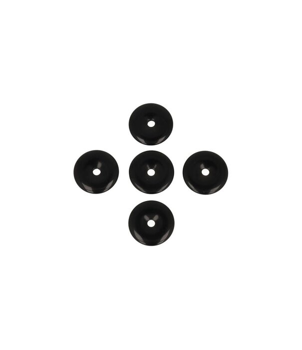 Obsidiaan Donut  Hanger  3cm (5 stuks)