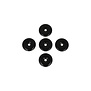 Obsidiaan Donut  Hanger  3cm (5 stuks)