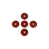 Rode Jaspis Donut  Hanger  3cm (5 stuks)