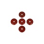 Rode Jaspis Donut  Hanger  3cm (5 stuks)