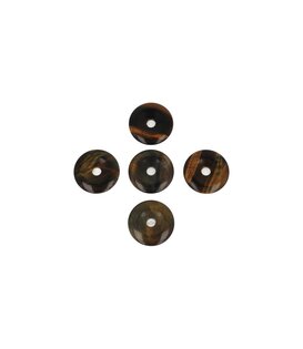 Tijgeroog Donut  Hanger  3cm (5 stuks)