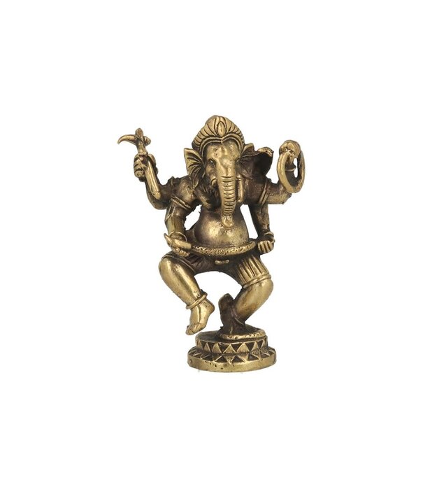 Ganesha dansend met ring 6cm