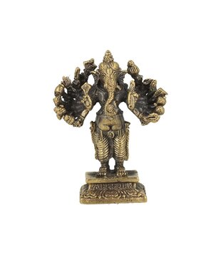 Ganesha staand met 16 armen 6,5cm