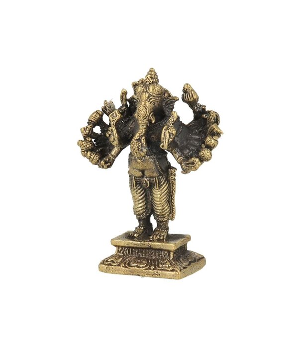 Ganesha staand met 16 armen 6,5cm