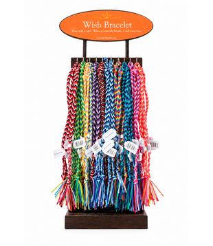 Wish Bracelet Nylon Display (120st)